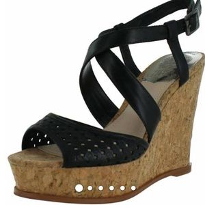 Vince Camuto Ilario cork wedge heel size 9.5